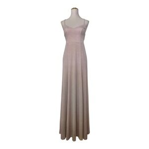 Show Me Your Mumu Godshaw Goddess Gown Small Pink Metallic Maxi Dress NWT‎